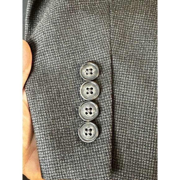 Calvin Klein Men's Sports Jacket 2 Buttons Single Breasted 100% Wool Brown Sz46L - Picture 2 of 11